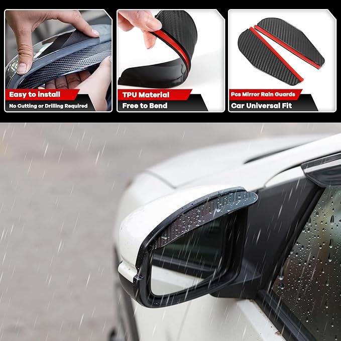 4PCS in Channel Rain Guards for Toyota Tundra Crew Max 2007 2008 2009 2010 2011 - Image 5