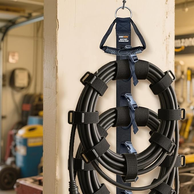 Extension Cord Organizer, Extension Cord Holder, Garage Garden Storage Straps - Image 8