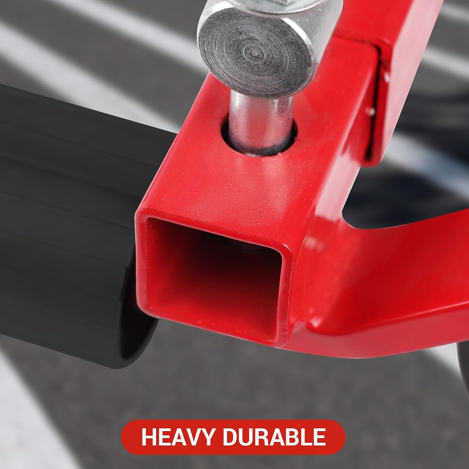 Garvee Car Wheel Dolly Set of 2, 1500 LBS Capacity Car Dolly with Hydraulic Tire Jack for Vehicle Positioning for Truck Rv Trailer, Red