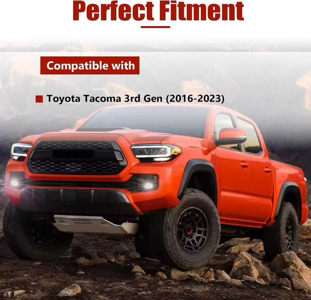 A-Pillar Grab Handle for Toyota Tacoma 3rd Gen 2016-2023 Black | Driver side A-pillar handle for Toyota Tacoma 2016–2023. OEM-style texture matches factory passenger side