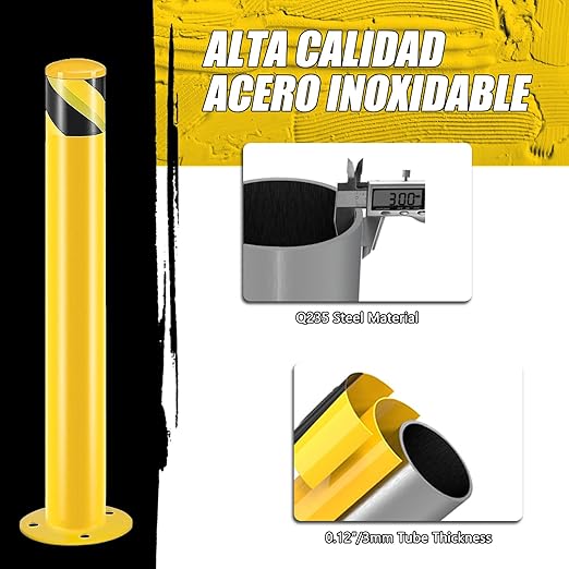 Safety Bollard Post, Steel Bollards, Parking Bollard, - Image 3