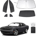 TINGLU Window Shades for Dodge Challenger 2015-2023 Accessories Car Side Full by TINGLU
