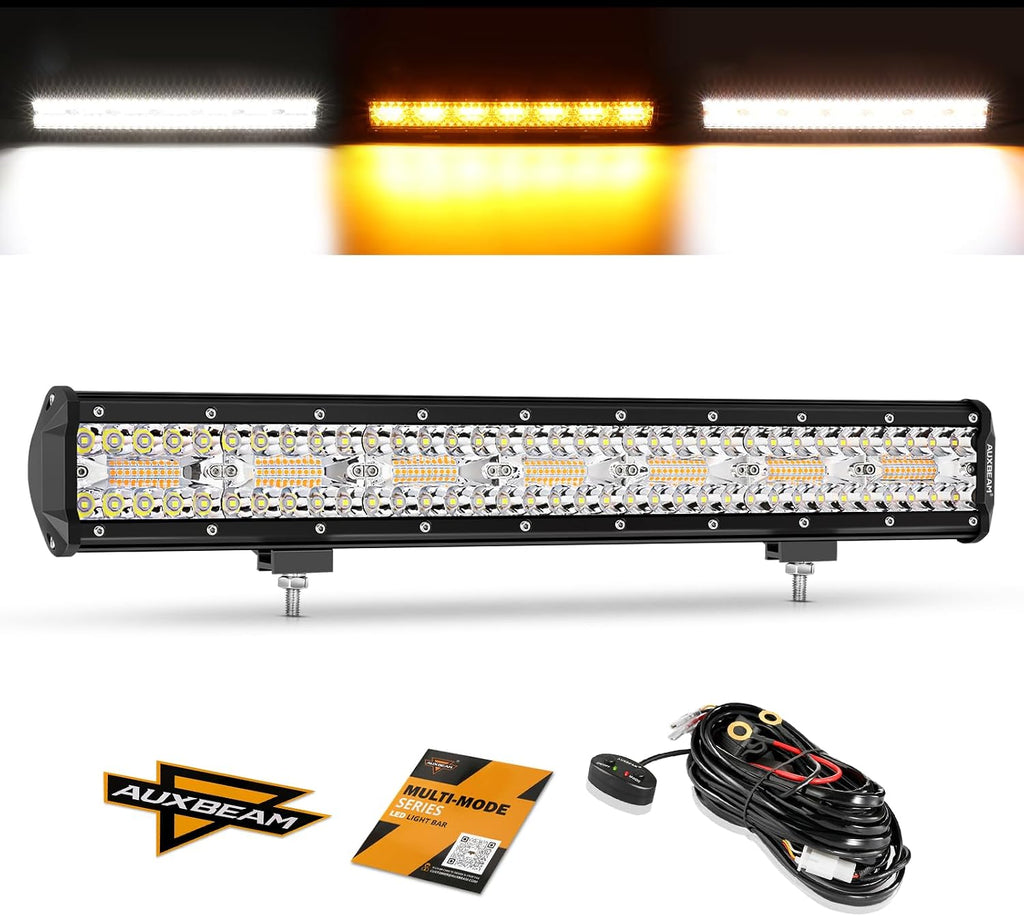 auxbeam led light bar 20 inch 420w 6, main product view