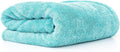 The Rag Company, The Liquid8r, Absorbent 70/30 Blend Microfiber Drying Towel for Cars, Trucks, and SUVs, Safe for Detailing, Scratch-Free, Twist Loop, 1100 GSM, 25x36 Inches, Aqua Blue