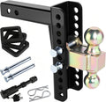 adjustable drawbar trailer hitch fit for 2-inch receiver, main product view
