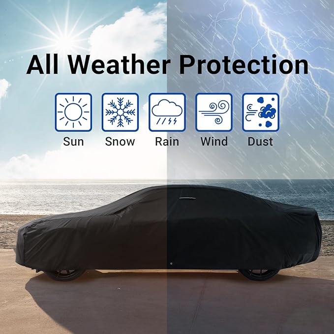 iCarCover Custom Car Cover for Chevy Business Coupe Waterproof All Weather Rain - Image 9