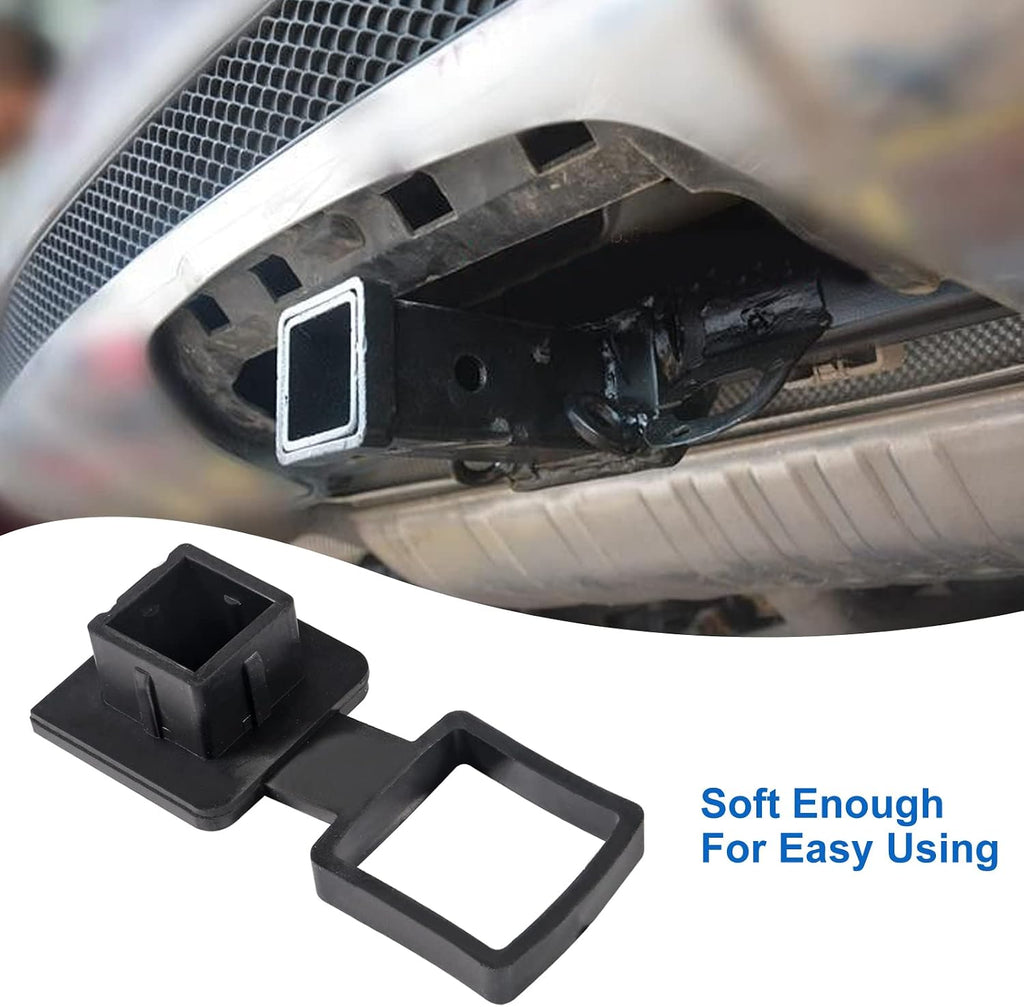 Trailer Hitch Tube Cover 1.25'' Rubber Plug Cap Insert 1 1/4 inch Heavy Duty Towing Hitch Covers for 1.25'' Receivers Class 1 2 I II Ford Jeep Dodge Nissan Audi Porsche Polaris ATV UTV