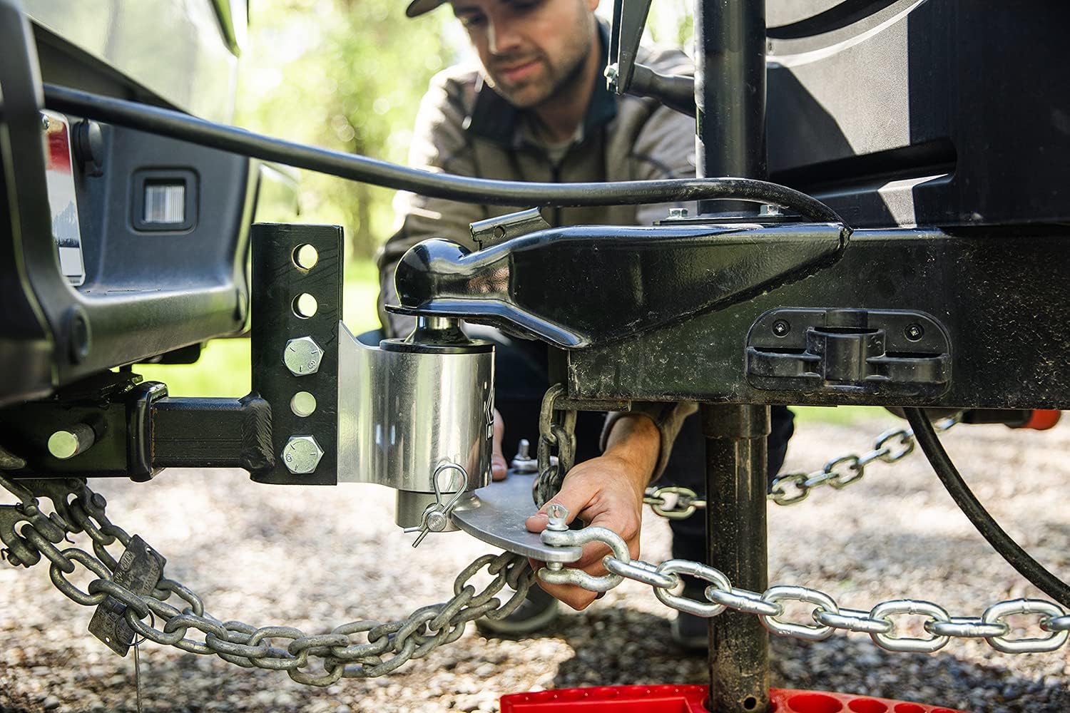 ANDERSEN HITCHES | Weight Distribution Hitch | Tow Accessories | Universal Hitch Towing Kit | 4" Drop/Rise, 2" Ball, 10k lbs GTWR, 1400 lbs tongue weight| Grease free system | 3324
