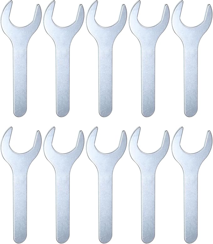 HARFINGTON 10pcs Small Open End Wrench 30x138x2.2mm Metric U-Shaped Single Open by HARFINGTON