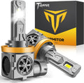 Termitor Upgraded H11/H9 Light Bulbs, 96,000LM Ultra Bright Output, 6500K Cool White, IP68 Waterproof, 1:1 OEM Halogen Size, 3-Minute Plug and Play Installation, Pack of 2