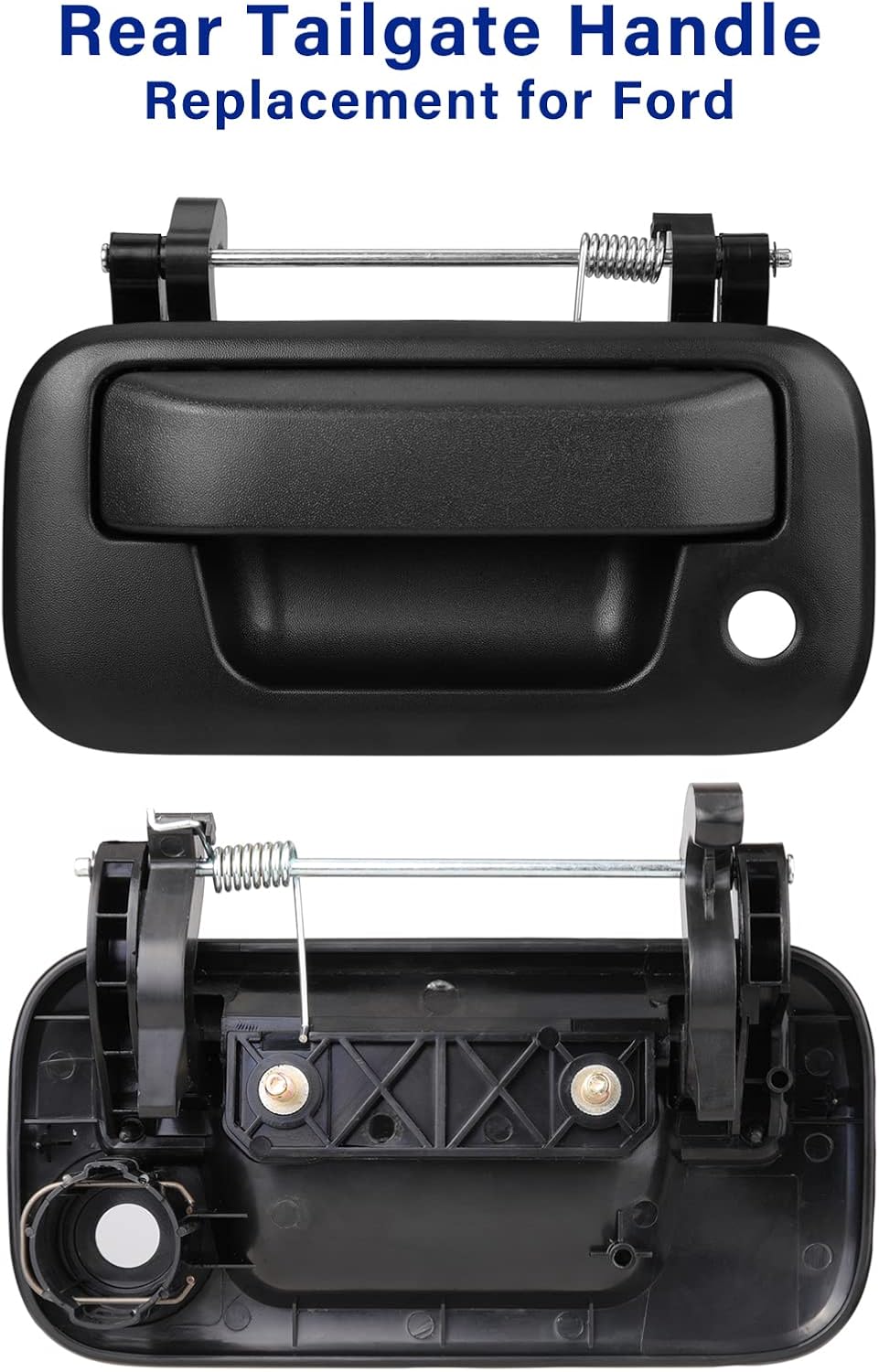 Tailgate Handle Latch Compatible with 2004-2016 Ford F150 F250 F350 F450 F550 Super Duty Explorer Lobo, Lincoln Mark LT Replace# 8L3Z-9943400-AA, 79606, w/Key Hole