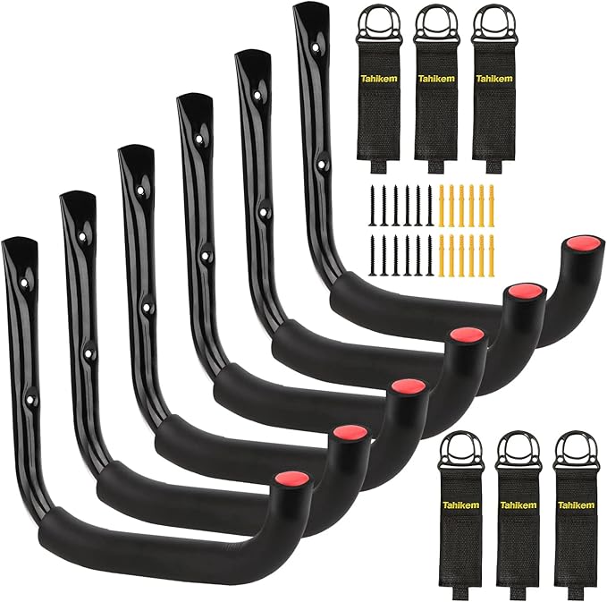 6 Set Garage Hooks by Tahikem