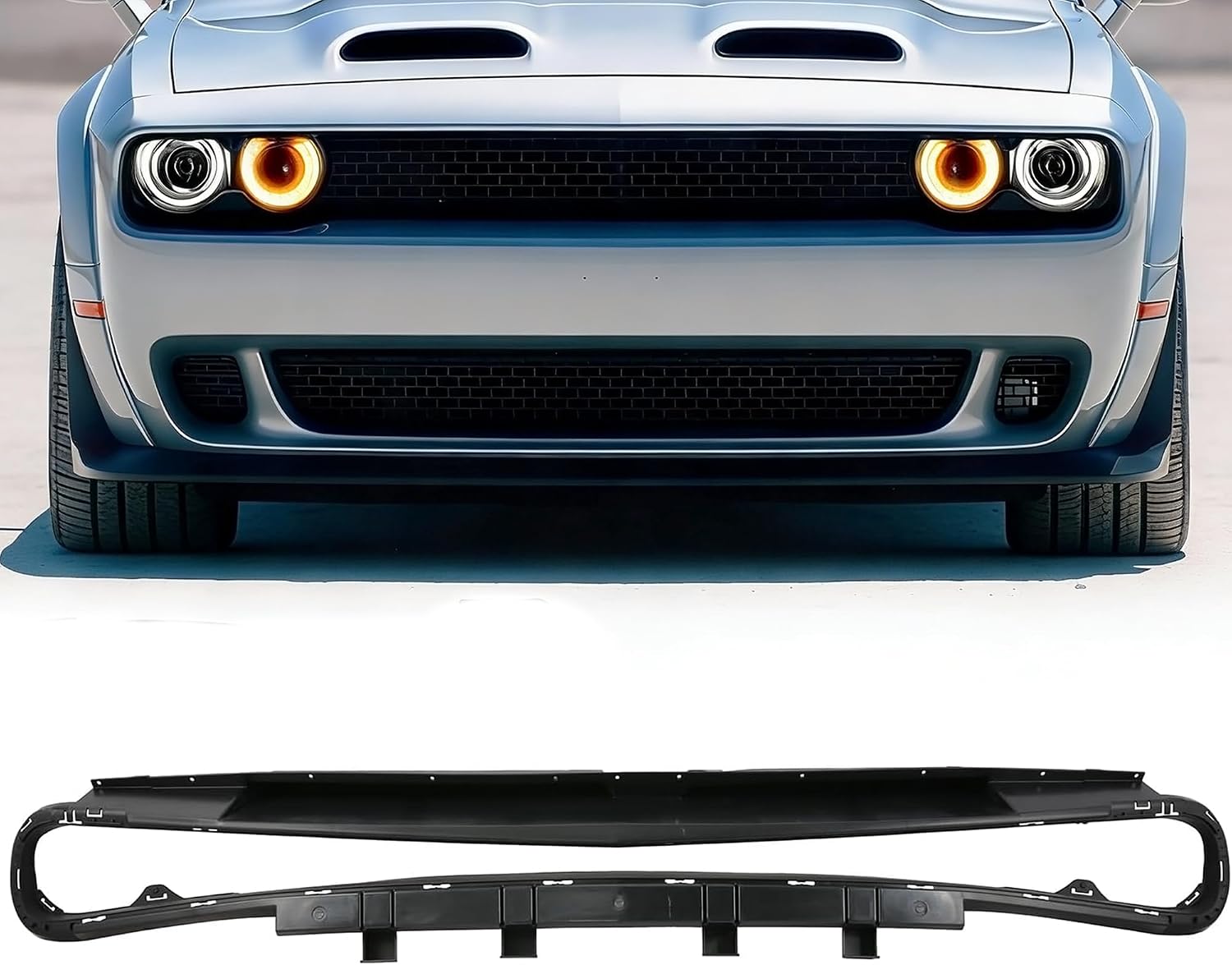 PartsFlow Lower Reinforcement Grille For 2015 2016 2017 2018 2019 2020 2021 2022 Dodge Challenger