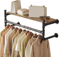 industrial pipe clothing rack,wall mounted clothes rack with, main product view