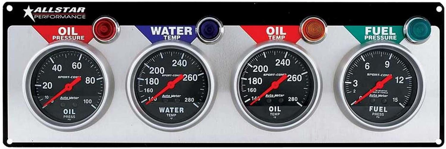 Allstar PerformanceAllstar ALL80114 Auto Meter Sport Comp 4-Gauge Panel Kit