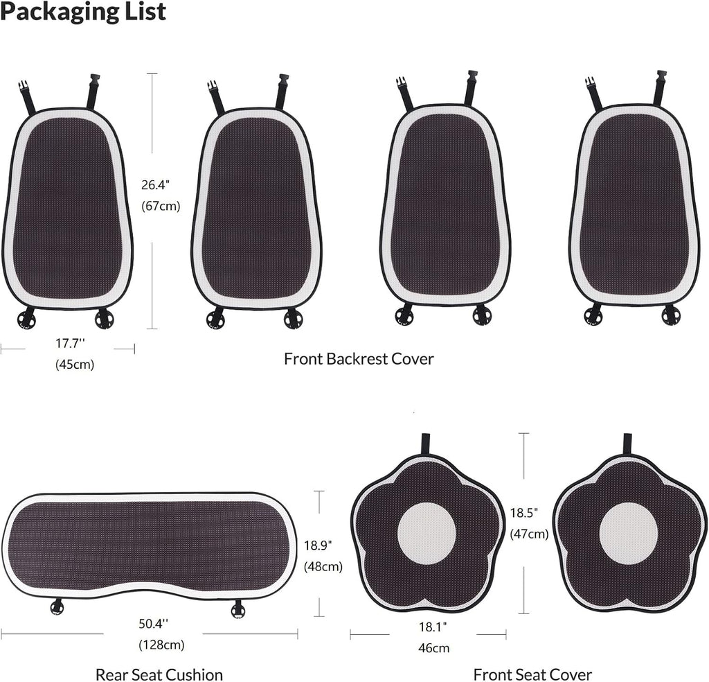 cute car seat covers full set, universal fit, package contents
