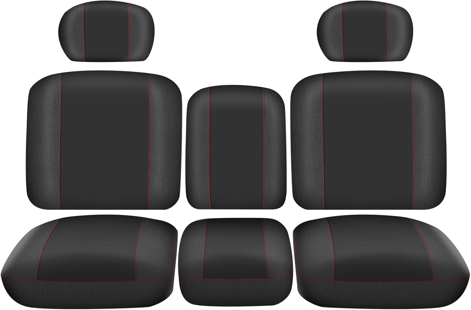 BORDAN UTV Seat Cover for 2016-2025 Can Am Defender DPS MAX 6X6 PRO Split Bench Dustproof Seats Cover, Heavy Duty 1680D Waterproof Full Protection Outdoor Seat Cover Set(8 PCS)