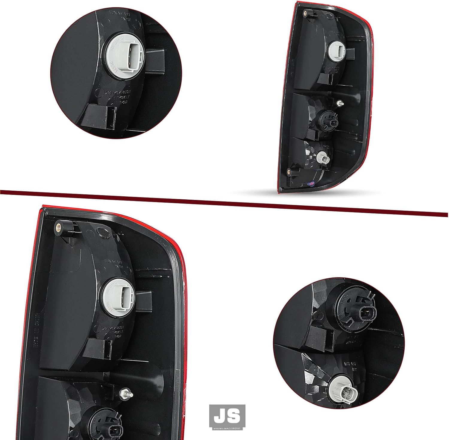 JSBOYAT Tail Light Assembly with Bulbs Replacement for 2005-2021 Nissan Frontier and 2009-2012 Suzuki Equator Outer Rear Taillamp Brake Light Left Driver Side