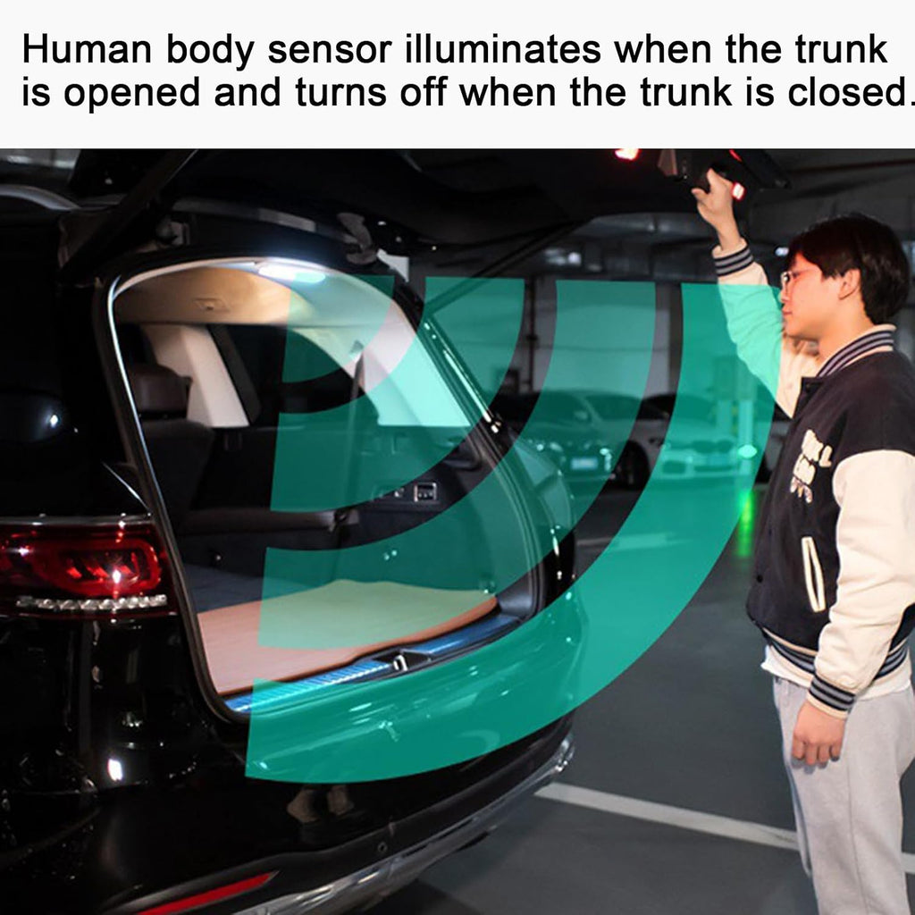 Car Trunk Light for Abarth 595 695 124 Spider Punto 500 500C 595C Monster Car Trunk Automatic Sensing Light LED Cargo Area Interior Lamp Easy Install