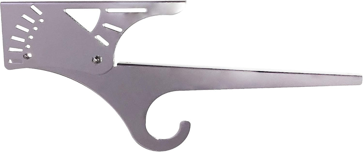 sloped ceiling clothes rod & shelf bracket (chrome, main product view