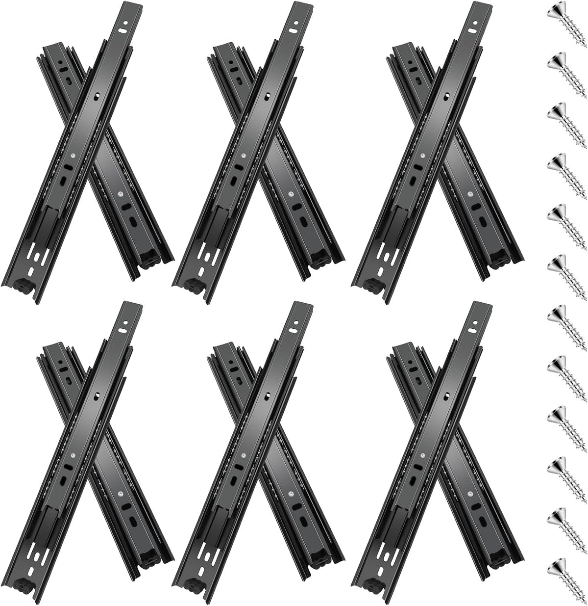 sulawskys 10 inch drawer slides, 6 pairs (12, main product view