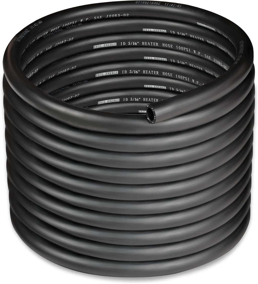 EVIL ENERGY 5/16" Heater Hose Coolant Radiator Straight 100PSI SAE 20R3 25FT