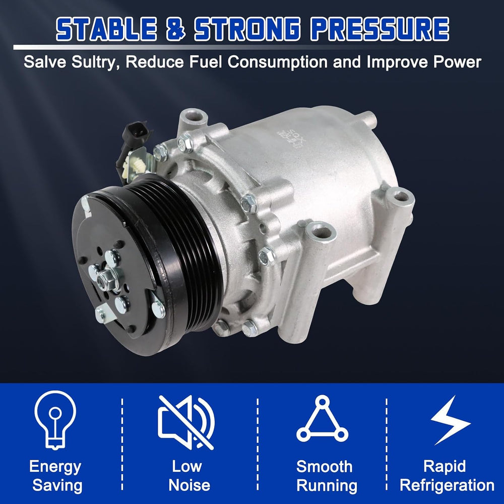 Kessocco CO 2486AC 12V AC Compressor Replacement for 2003-2006 Ford Expeditio...