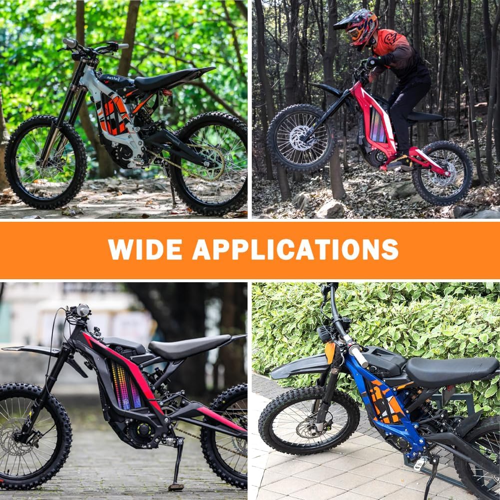 Electric Dirt Bike Bag Fits for Surron Light Bee/Talaria/X160/X260/E Ride Pro/Surron Ultra Bee/Rawrr Mantis/Tuttio Soleil 01, for Phone ID Card Drinks Key Daily Storage(COLOR:Black)