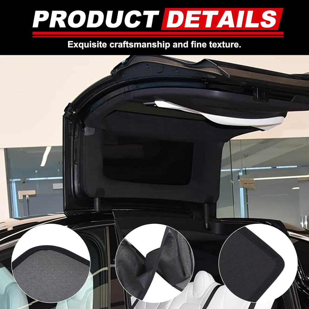 Falcon Wing Door Sun Shade Net Compatible with Tesla Model X 2015-2025 Car Sunroof Window Roof Sunroof Shade Cover Glare Shield and UV Rays Protection, Keeps Vehicle Cool