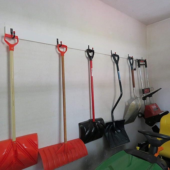 12 Pack Garage Storage J Hooks, 4.1Inches Heavy Duty Wall Mount Utility Hangers - Image 6