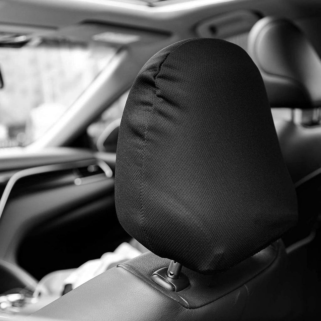 KEEPTOP Car Vehicle Seat Headrest Cover Seat Protector Cover Universal Fit Flexible Polyester Material 2pcs lot