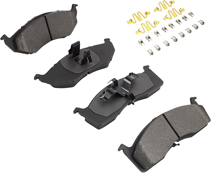 Premium Semi-Metallic Front Brake Pads Compatible - Image 2