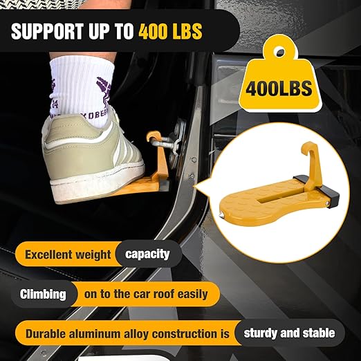 Nilight Car Door Step for Roof Access Universal Car Step Hook for Roof SUV - Image 2