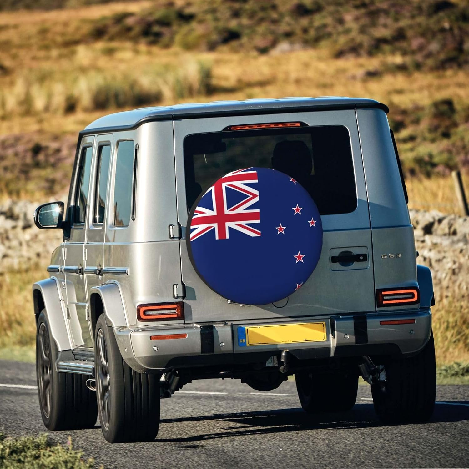 New Zealand Flag Print Universal Spare Tire Cover for RV, Jeep | Wheel Protector Fits Rv, Trailer, Jeep, Shield Tires From Sun, Dirt And Rain For Outdoor Storage