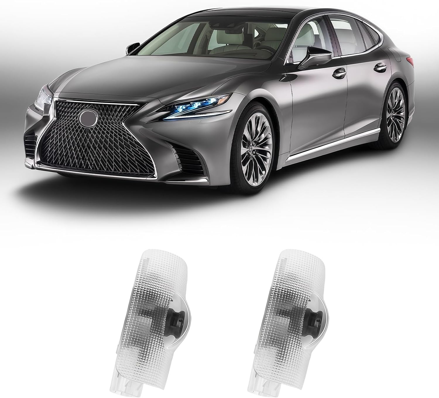 2Pcs Never Fade Car Door Lights Logo Projector Compatible with LS/ES/is/LX/RX/GS/GX/RC/UX Car Accessories, 3D Ghost Shadow Puddle Light