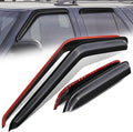Auto Dynasty Set of 4 Carbon Fiber Pattern Window Visors Compatible by AutoDynasty