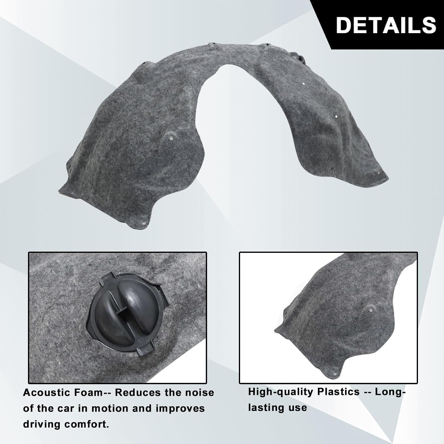 SecosAutoparts Fender Liner Inner Front Left Side Compatible with Dodge Durango 2011-2020 Replace# 57010369AJ