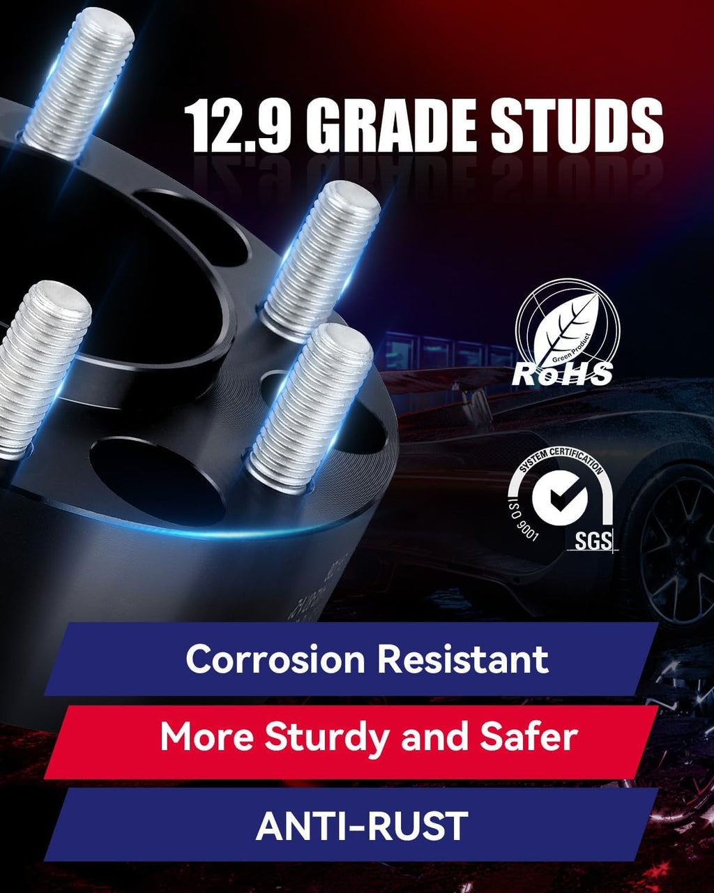 FLYCLE 2 inch 6x5.5 Wheel Spacers for 2019-2026 Ram 1500, 6 Lug 6x139.7mm Wheel Spacer for Ram 1500 with 14x1.5 & 77.8mm