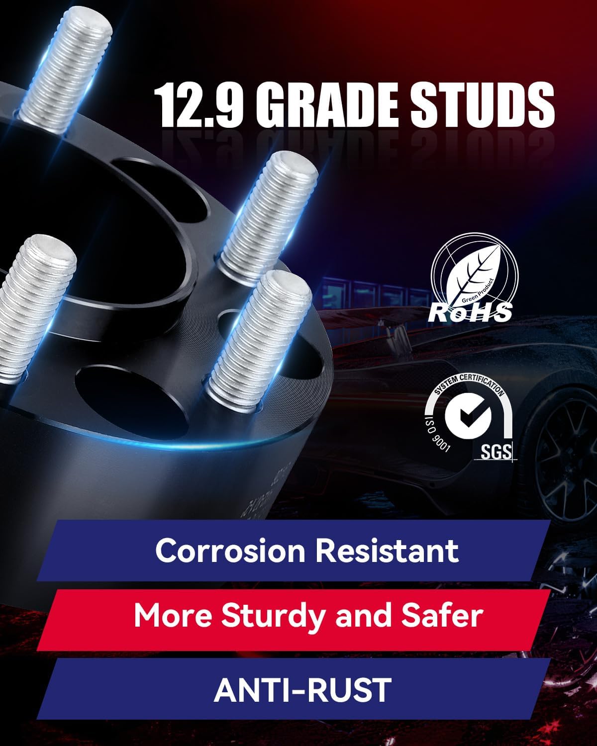 FLYCLE 2 inch 6x5.5 Wheel Spacers for 2019-2026 Ram 1500, 6 Lug 6x139.7mm Wheel Spacer for Ram 1500 with 14x1.5 & 77.8mm