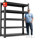 5-Tier Heavy Duty Steel Garage Shelving Unit, Adjustable Metal Utility Shelves