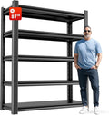 5-Tier Heavy Duty Steel Garage Shelving Unit, Adjustable Metal Utility Shelves by OLLRRACT
