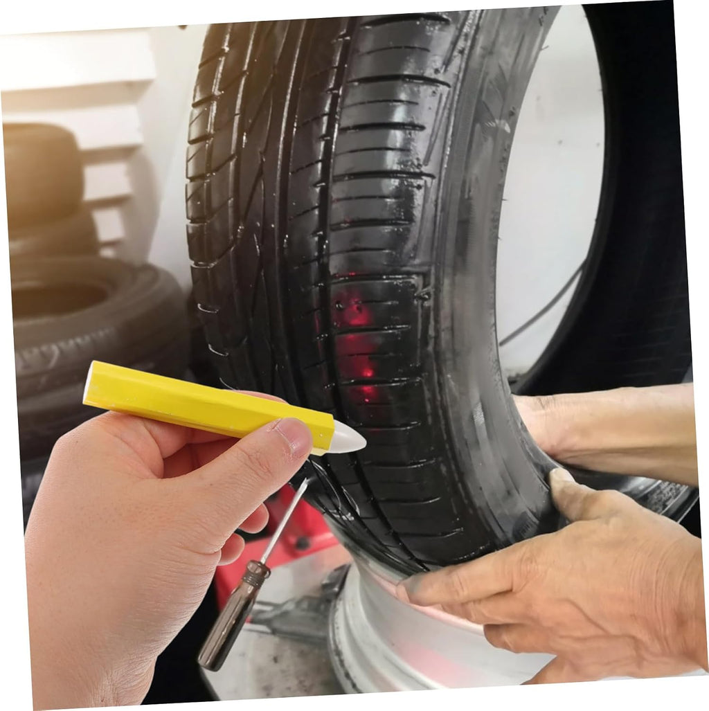 Healifty 4pcs Effortless Tire Leak Marking Car Tire Pens Repair Pen Marking Chalk Wax Marker