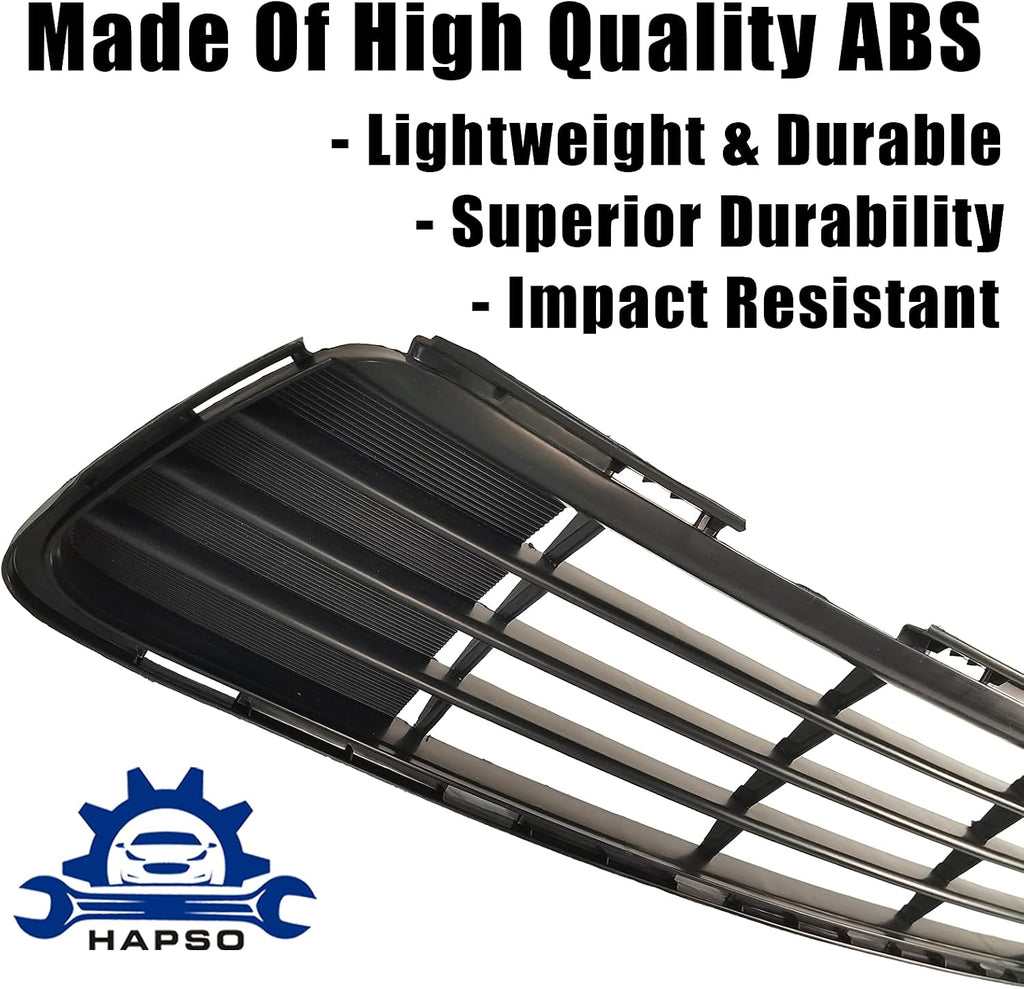 For 2011-2013 Toyota Corolla Front Bumper Lower Grille 5311202280 TO1036125 | For CE/LE/L/S/XLE/XRS Sedan 4-Door, ABS, Bumper Center Insert Grille Grill Replacement Accessories