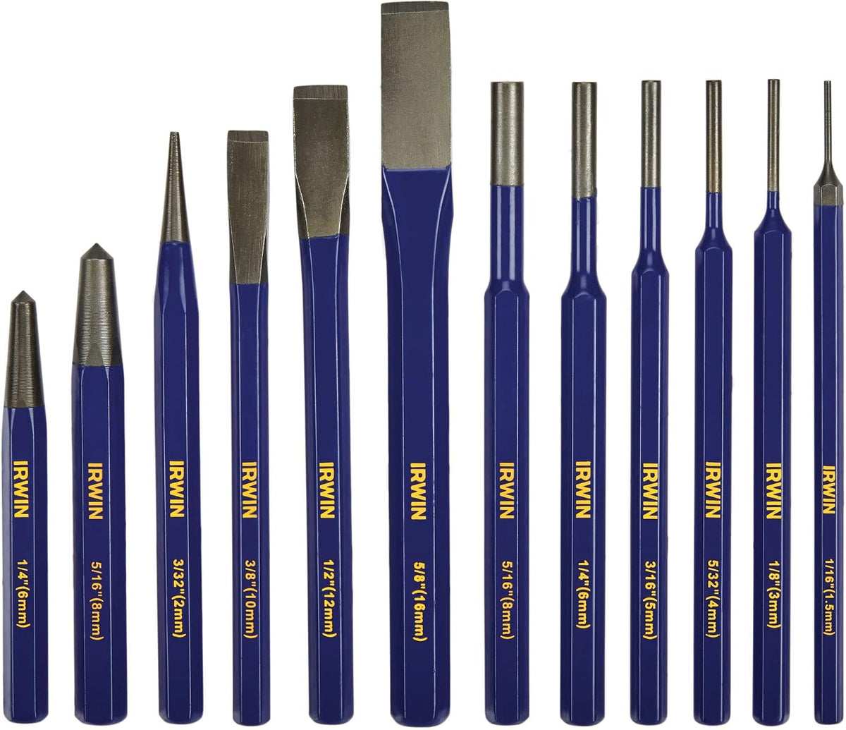 irwin chisel set, chisel and punch, 12-pack with, main product view