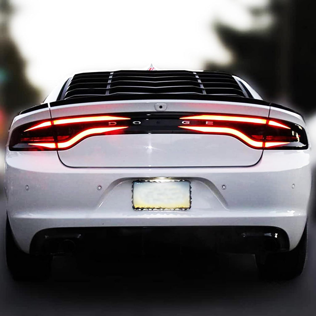 2pcs for Dodge Charger 2015-2023 Tail Light Race Track Bat Vinyl Overlay Decal Cover Gloss Black, for Dodge Charger Exterior Accessories, Compatible with 2015 2016 2017 2018 2019 2020 2021 2022 2023