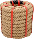 3/4 Inch x 50 Ft Hemp Rope, 578 Lbs Working Strength, 4 Strand Twisted Cord for Cat Scratchers, Gardening, Landscaping & Decor