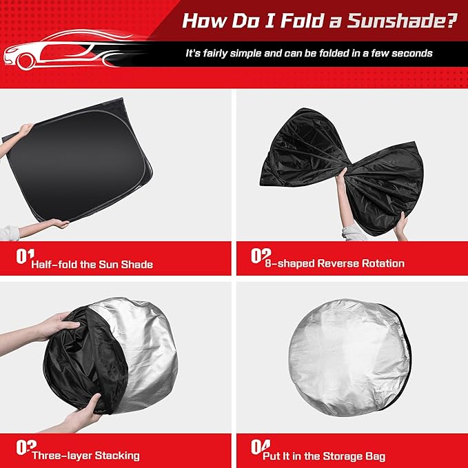 ARISMOTOR Windshield Sun Shade for Mitsubishi Outlander 2022-2025, Custom Fit - Image 4