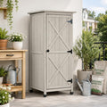 4x2 ft wooden outdoor storage cabinet, main product view