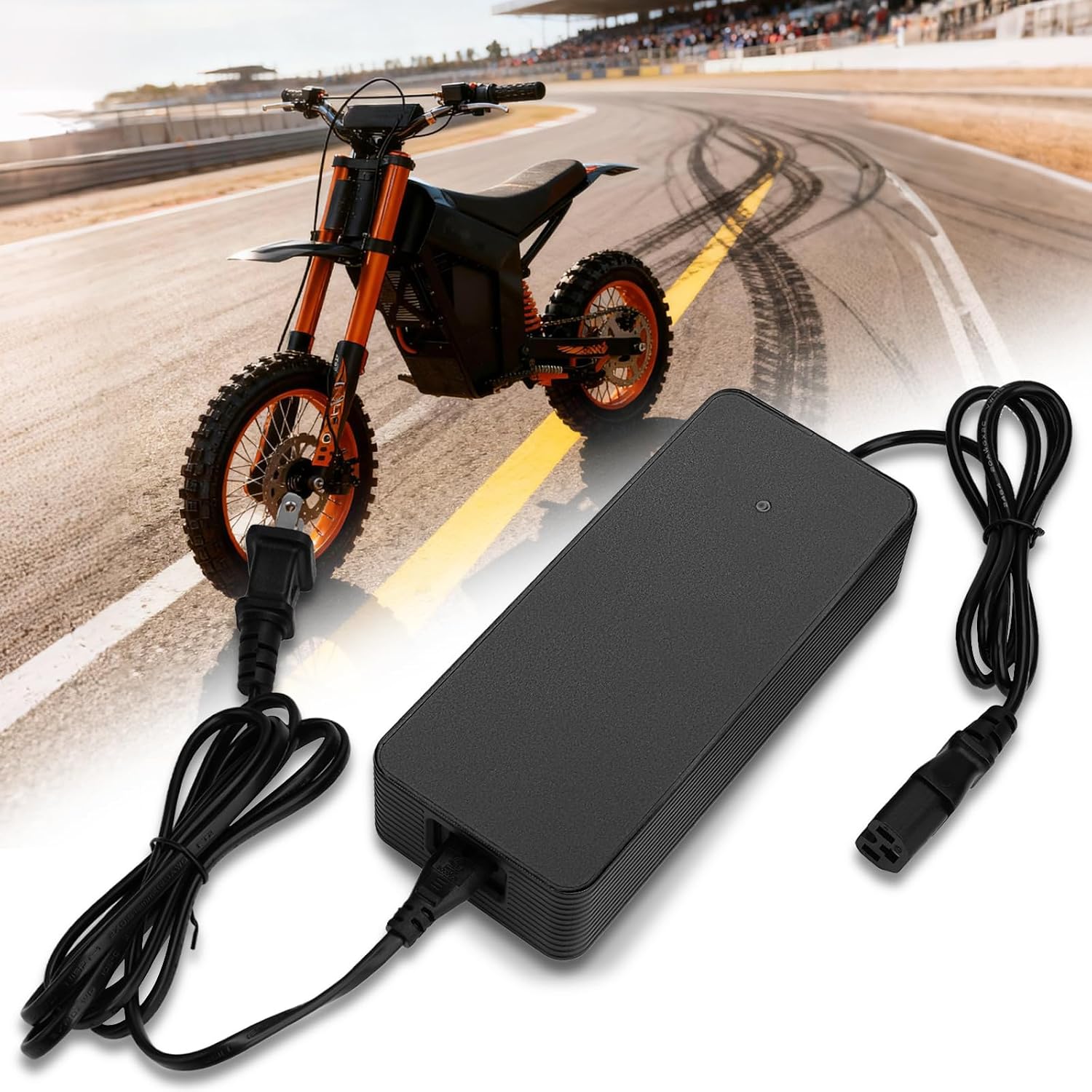 JERBOR 54.6V 2A Battery Chargers for Tuttio Soleil01 Drit Bike, 48V Charger Power Supply Adapter with UL Certification for Tutto Tutti Soleil01 Electric Bike