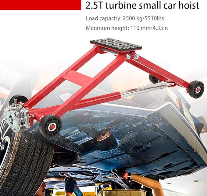 5500lb Portable Turbine Hoist Car Lift, Heavy Duty Auto Lift - Image 3